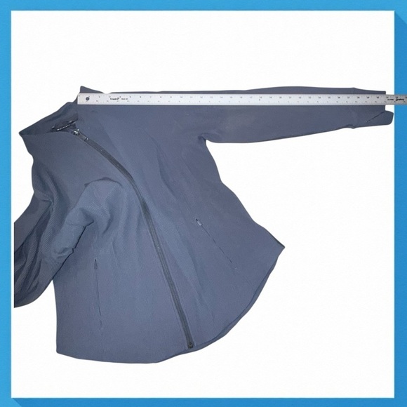 ATHLETA Salutation Ribbed Jacket - Plus 2X Granite Blue - Picture 7 of 9